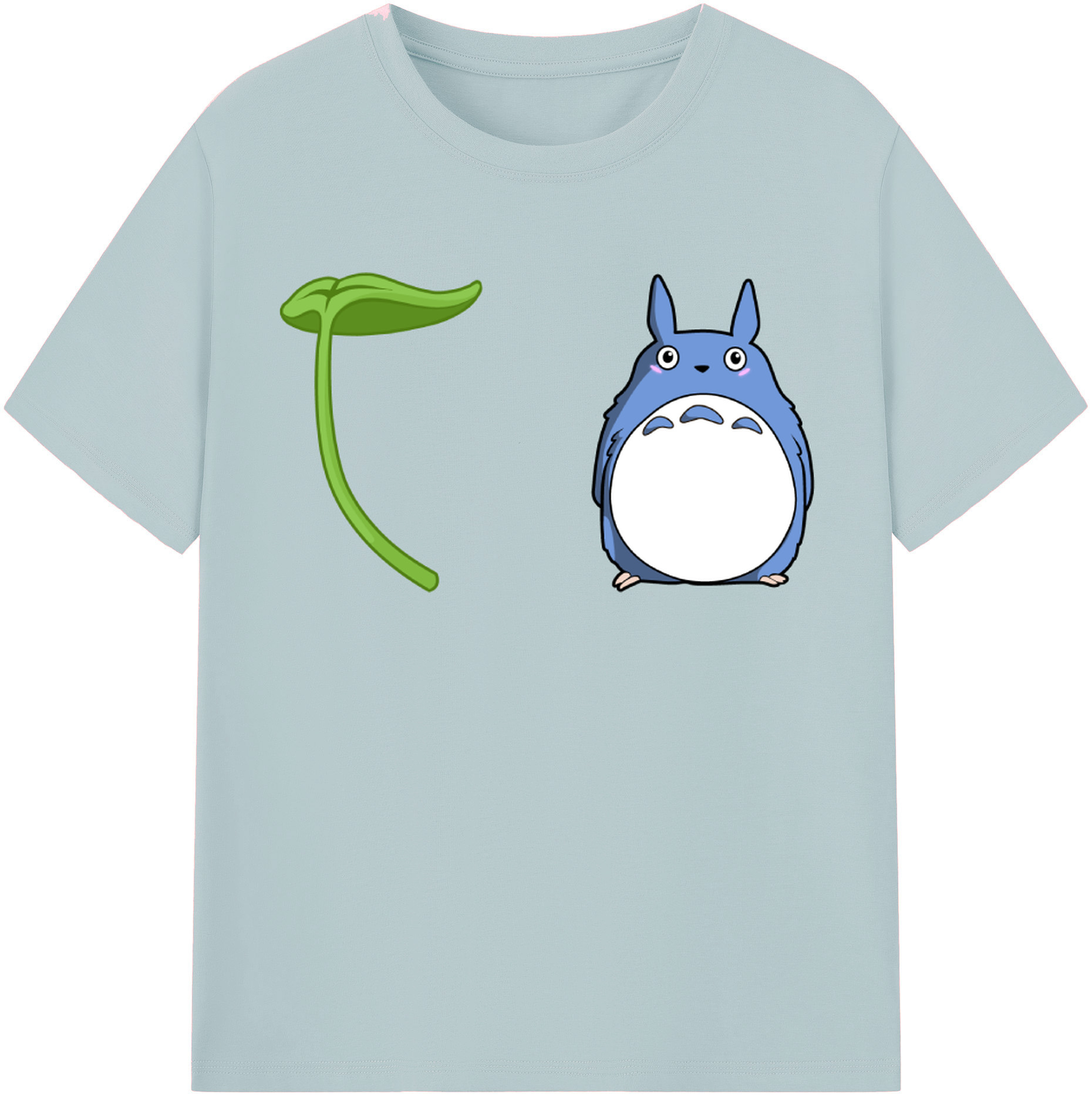 （画像用） となりのトトロ 草壁メイ 草壁サツキ My Neighbor Totoro Satsuki Kusakabe Mei Kusakabe 綿100％半袖Tシャツ（フロントプリント）